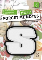 Forget me sticky - notes kart samoprzylepnych litera S