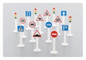 Zestaw znaków drogowych No. 1 - 16 elementów (64196)