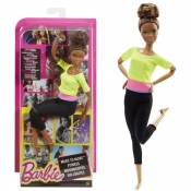BARBIE Made to Move Lalki Yellow Top (DHL81/DHL83)