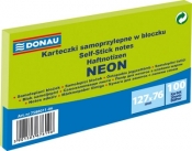Notes samoprzylepny Donau Neon zielony 100k 127 mm x 76 mm (7588011-06)