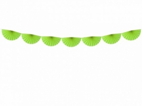 Girlanda Partydeco bibułowa Rozety, z. jabłuszko, 3 m (GRB9-40-102J)