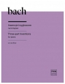 Innwencje 3 głosowe na fortepian J.S. Bach