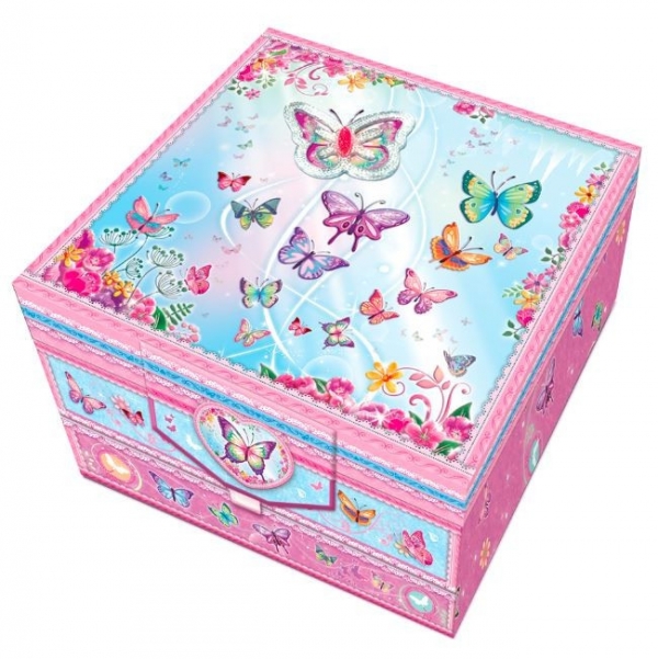 Pecoware Zestaw w pudełku z szufladami - Motylki (170178BG)