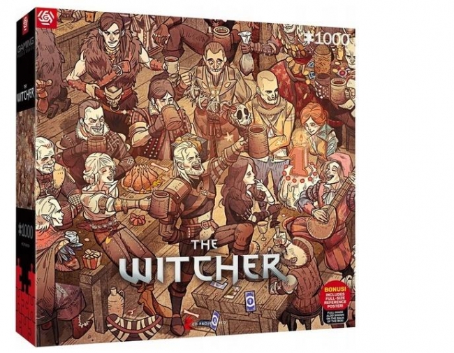 <img src='https://webimage.pl/pics/197/0/d5908305250197.jpg' style='height:440px' /> Puzzle 1000 The Witcher (Wiedźmin) Birthday