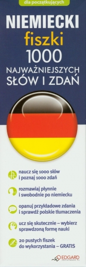 Niemiecki fiszki 1000 najważniejszych słów i zdań