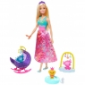 Barbie: Baśniowe Przedszkole - Lalka Księżniczka ze smokami i szczeniakiem