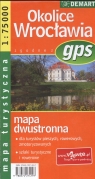 Okolice Wrocławia mapa turystyczna GPS mapa dwustronna