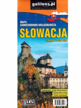 Słowacja 1:500 000. Mapa samochodowo-krajoznawcza. Wyd. 2020.