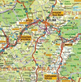Słowacja 1:500 000. Mapa samochodowo-krajoznawcza. Wyd. 2020.