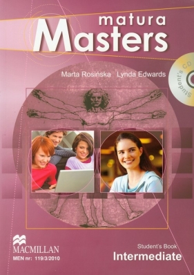 Matura Masters Intermediate Student's Book + CD Poziom B1/B2 - Rosińska Marta, Edwards Lynda