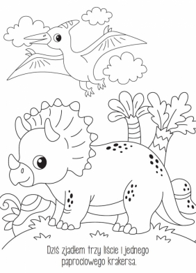 Malowanie farbkami. Dinozaury - Izabella   Sieńko-Holewa