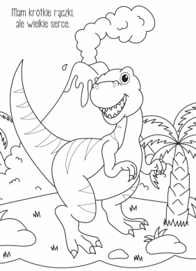 Malowanie farbkami. Dinozaury - Izabella   Sieńko-Holewa
