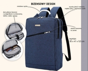 Plecak młodzieżowy Basic z rączką granatowy (607819)