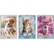 Zeszyt Herlitz Standard Animals A4/32k kratka z marginesem, 1 szt