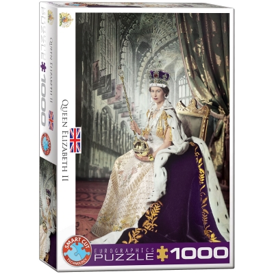 <img src='https://webimage.pl/pics/197/9/d628136609197.jpg' style='height:440px' /> Puzzle 1000 Queen Elizabeth II 6000-0919
