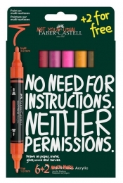 Markery akrylowe Multimark 8kol FABER CASTELL