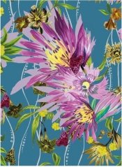 Karnet B6 z kopertą Jungle Bloom