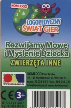 Karty Rozwijamy mowę i myślenie dziecka Zwierzęta inne