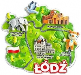 Magnes I love Poland Łósż ILP-MAG-C-LOD-32