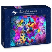 Bluebird Puzzle 1000: Kwiaty i motyle (70219)
