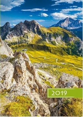 Kalendarz 2019 B6 Kolorowy góry