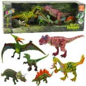 Zestaw figurek Dinozaury ruchome nogi paszcze 6szt