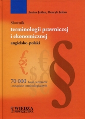 Słownik terminologii prawniczej i ekonomicznej angielsko-polski - Jaślan Janina, Jaślan Henryk