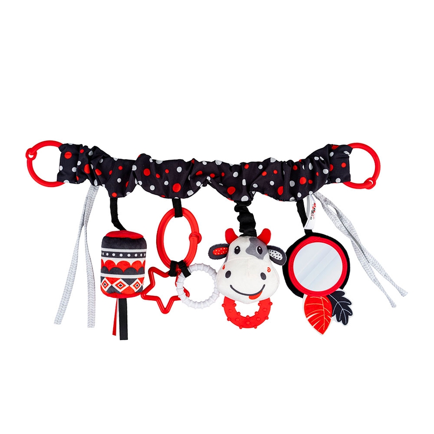 Balibazoo, Zawieszka do wózka - Kontrastowa Krowa (BB82819)