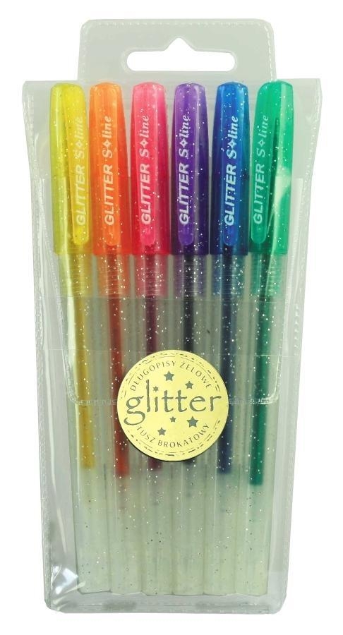 Długopis Spark Glitter brokat 6 kolorów SPARK