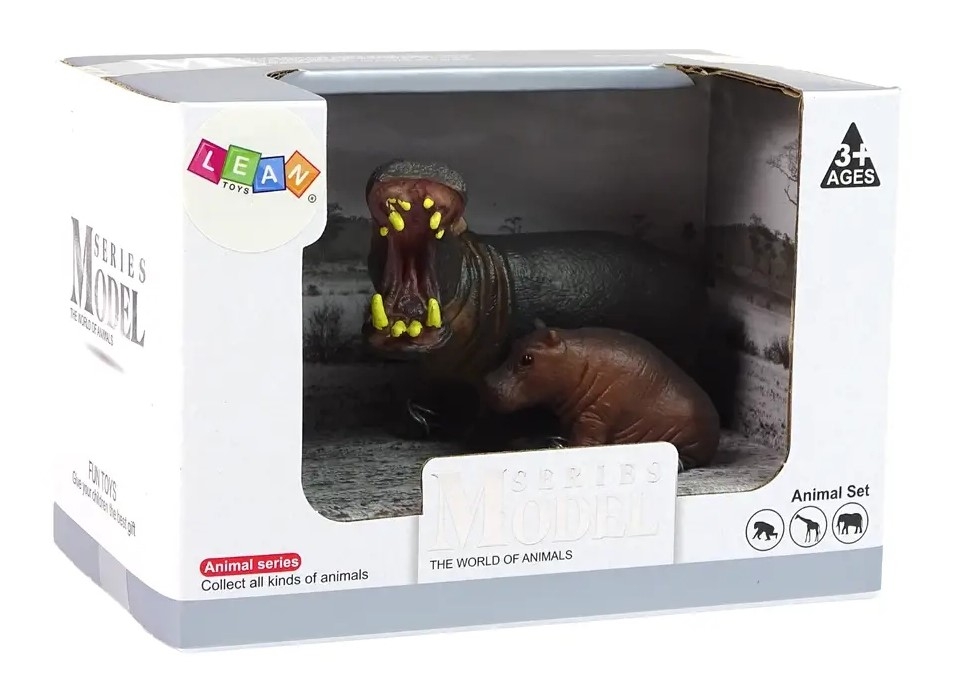 <img src='https://webimage.pl/pics/199/1/d5905214971199_1.jpg' style='height:440px' /> Zestaw figurek Hipopotam z młodym