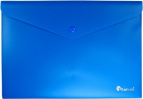 Teczka kopertowa PP Titanum A4 pozioma - niebieska (302369)