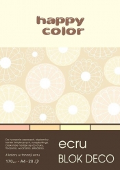 Blok Deco Ecru A4 - 20 arkuszy, 4 kolory