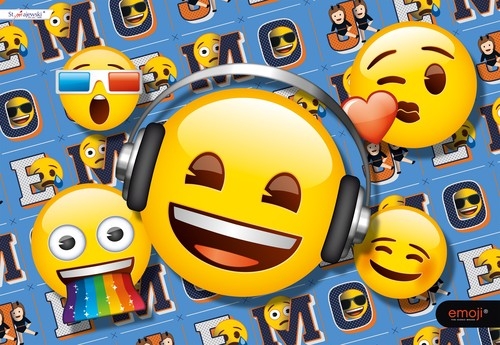 Podkład szkolny na biurko Emoji 5 sztuk