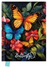  Pamiętnik Butterfly 14x18cm 80 kartek