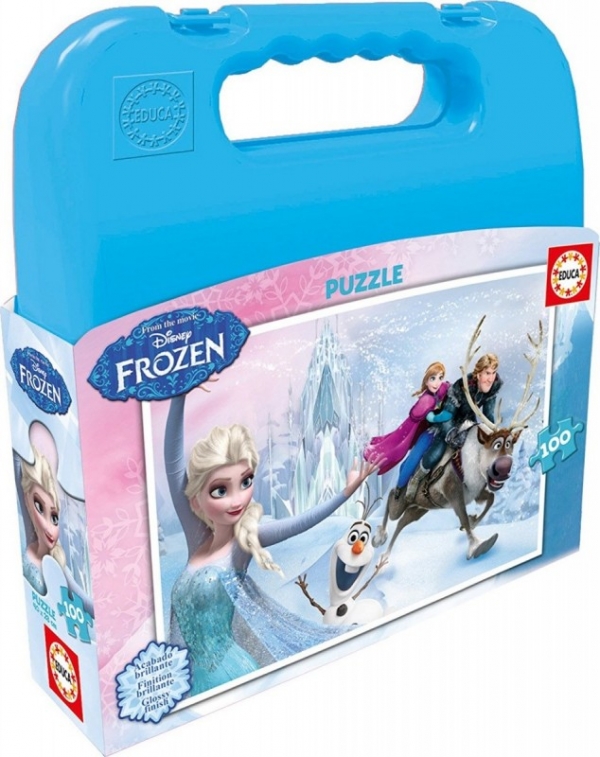 Walizka puzzle 100 Frozen (GXP-564728)