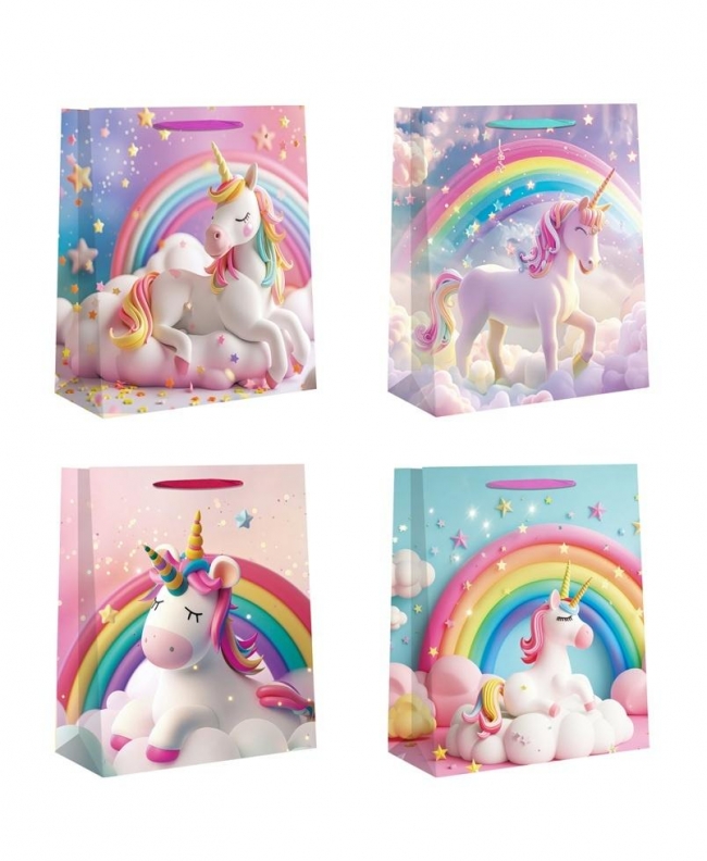 Torebka prezentowa L Jednorożce