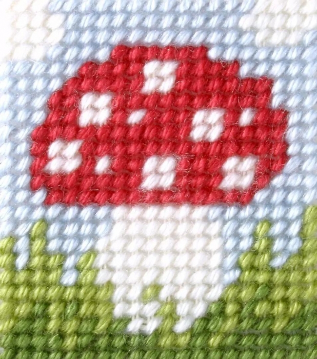 Haft. Moje pierwsze wyszywanie - Muchomorek