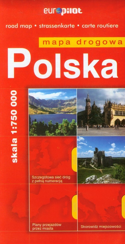 Polska mapa drogowa 1:750 000