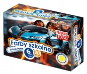 Farby szkolne - Samochody, 6 kol x 20 ml