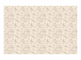Obrus beżowe Kwiaty 180x120cm