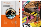 Teczka z gumką A4 Jurassic park mix