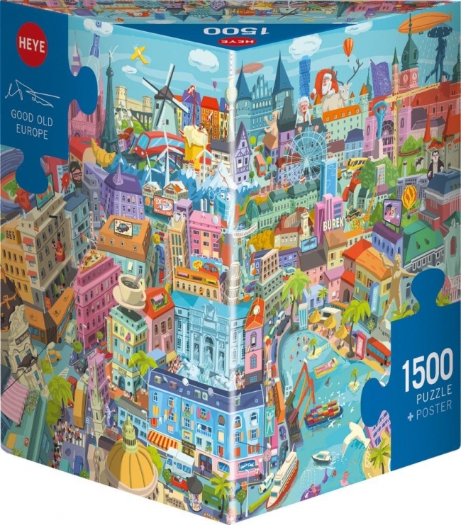 Puzzle 1500 Stara dobra Europa (Puzzle+plakat)