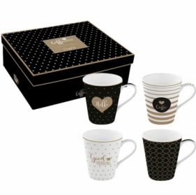 Kubki porcelanowe Caffee 300ml 4szt