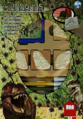 Pieczątki 4 sztuki Dinozaur
