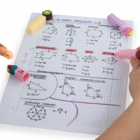 Zakreślacze Owoce Kidea, 4 szt
