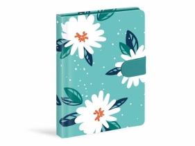 Notes na magnes Kwiaty 13x19cm 120 kartek linia