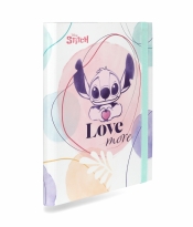 Coolpack, Teczka przestrzenna tekturowa A4 z gumką Disney Fashion - Stitch pastel (75200PTR)