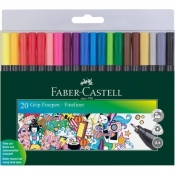Cienkopisy Faber-Castell Grip, 20 kolorów (151620 FC)