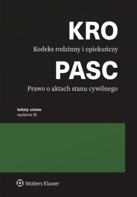 Kodeks rodzinny i opiekuńczy. Prawo o aktach stanu cywilnego wyd. 2026 - Opracowanie zbiorowe