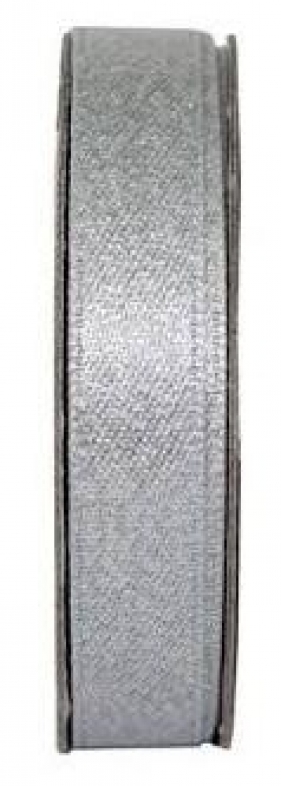 Tasiemka satynowa z brokatem 3m Soft Silver - ANT-378502